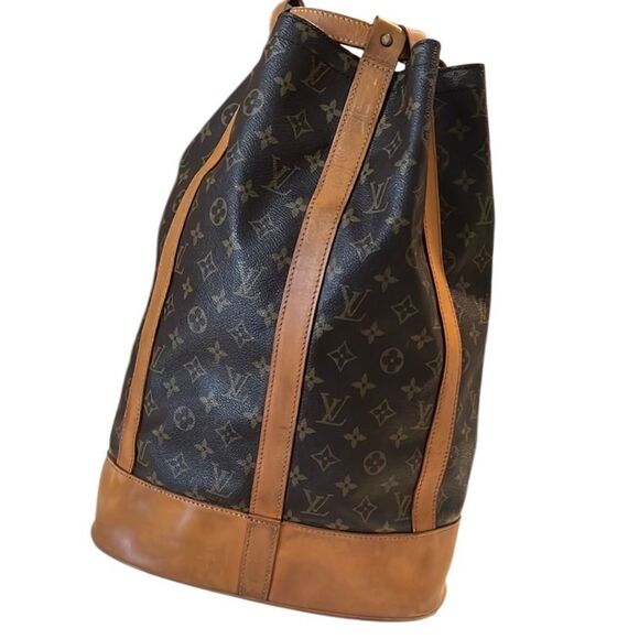 Louis Vuitton Brown Monogram Randonnee GM Coated Canvas Leather Duffel Backpack - Picture 1 of 13